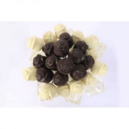 dark and white chocolate roses-pack of 24