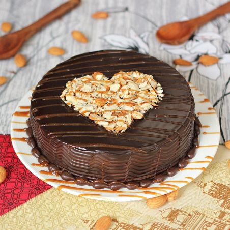 Choco Almonds Cake  - 1 kg