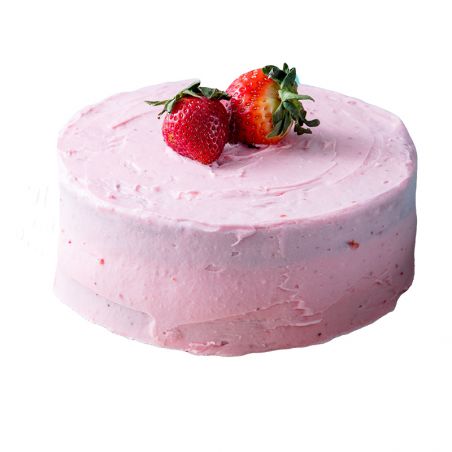 Strawberry Eggless Cake - 1kg