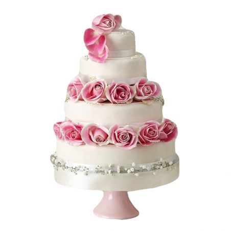 4 Tier Wedding Cake - 7Kg