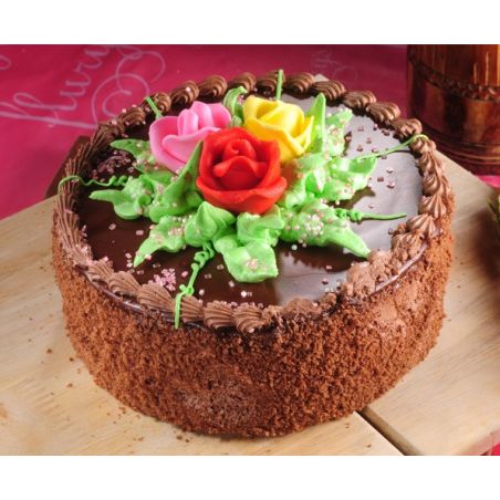 Chocolate Butter Cream Eggless Cake  - 2 Pound (Flurys)