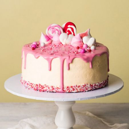 Pink Passion Eggless Cake - 1 kg (Sweet Chariot)