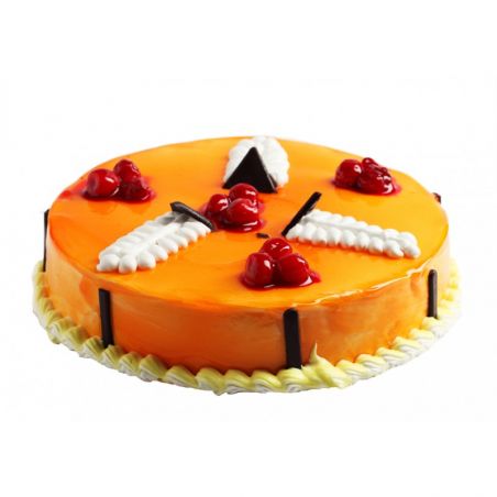 Stunning Mango Eggless Cake - 1 kg (Sweet Chariot)