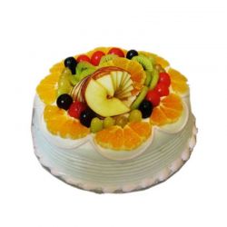 Fresh Fruit Square Cake 1 kg (Cake Walk)