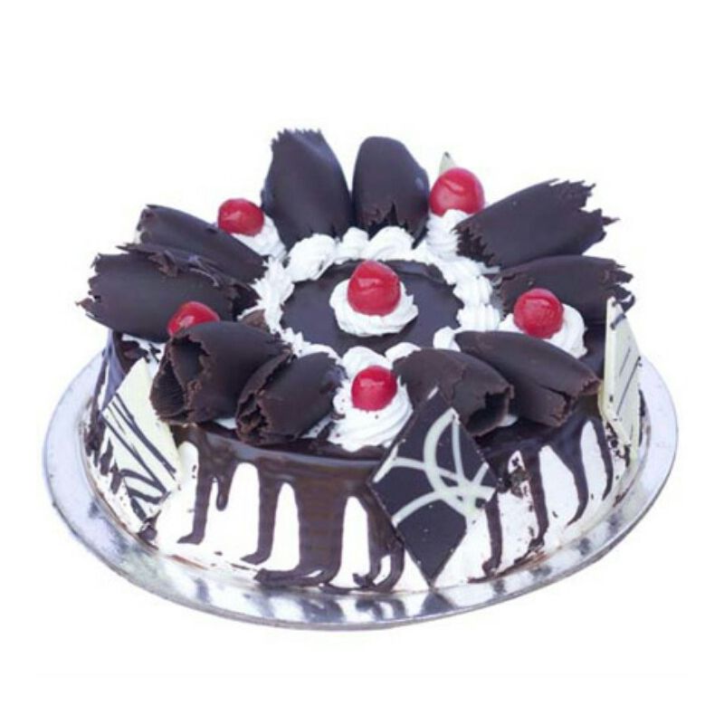 Black Forest Supereme Eggless Cake - 1 kg (Kabhie B)