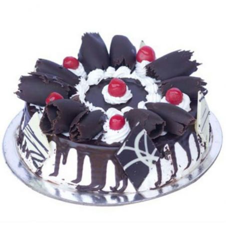 Black Forest Supereme Eggless Cake - 1 kg (Kabhie B)