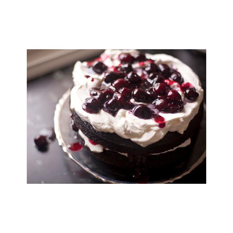 Choco Cherry Eggless Cake - 1 kg (Kabhie B)