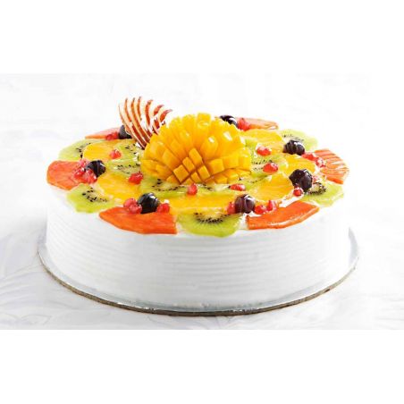 Passion Fruit Fantasy Eggless Cake - 1 kg (Kabhie B)