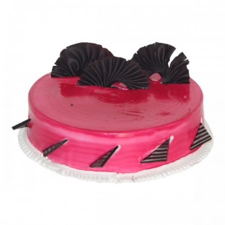 Raspberry Surprise Eggless Cake - 1 kg (Kabhie B)