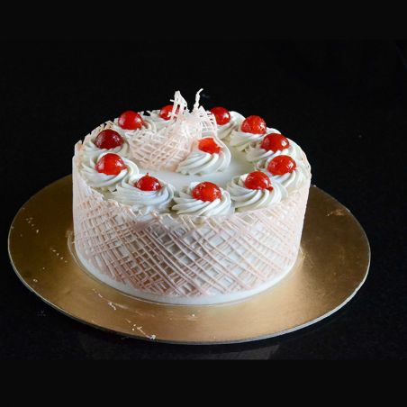 White Forest Eggless Cake - 1 kg (Kabhie B)