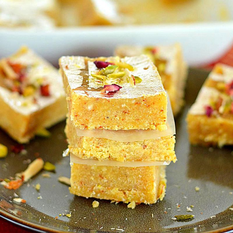 Moong Dal Barfi (Guwalia Sweets)