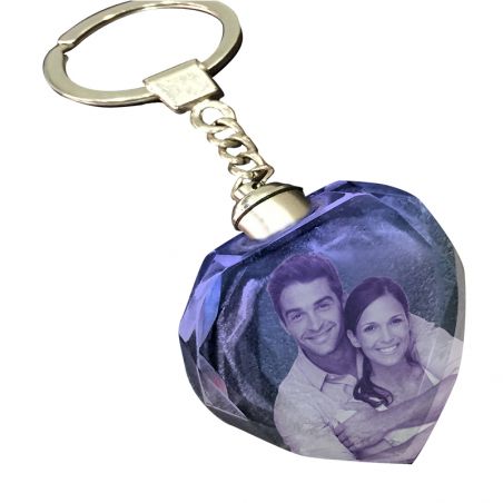 Heart Shaped Crystal Key chain