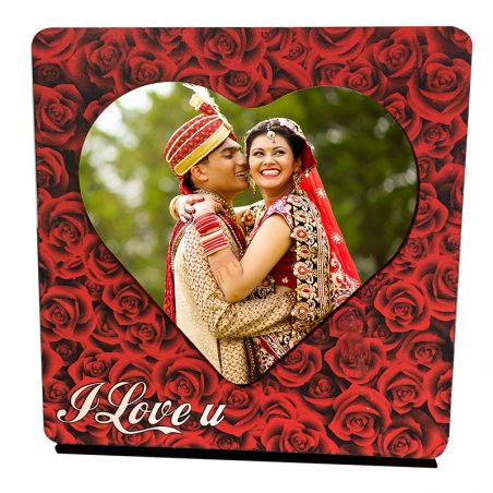 Wooden Heart shaped Table Frame