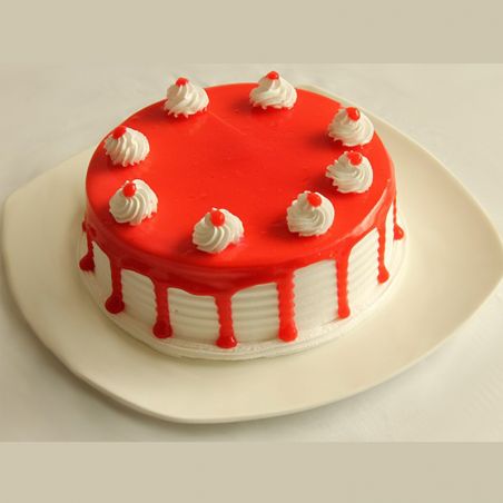 Strawberry Eggless Cake (Cake Corner)