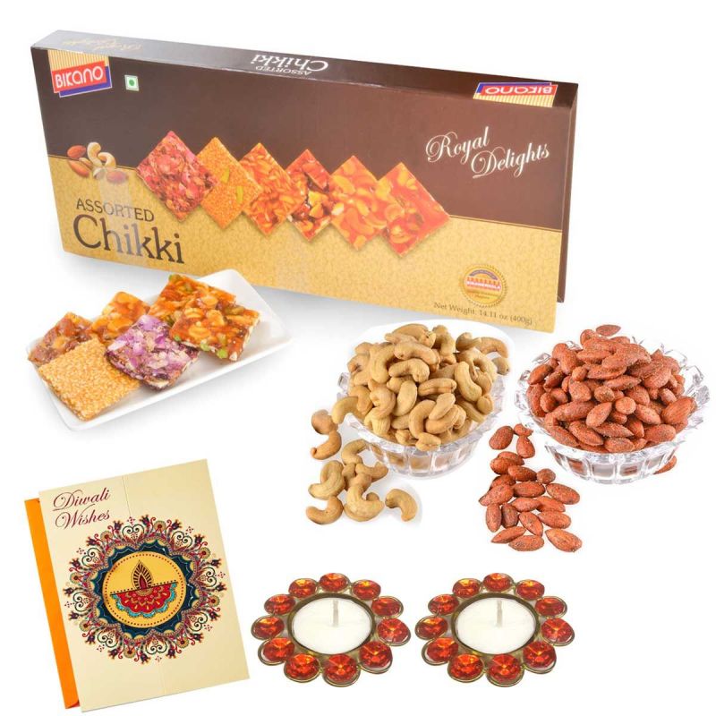 Assorted chikki and Dryfruits -Diwali gifts