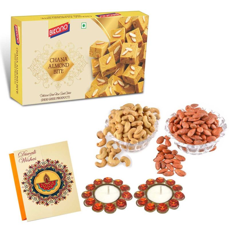 Chana Almond Bite 400 gm and dryfruits-Diwali special