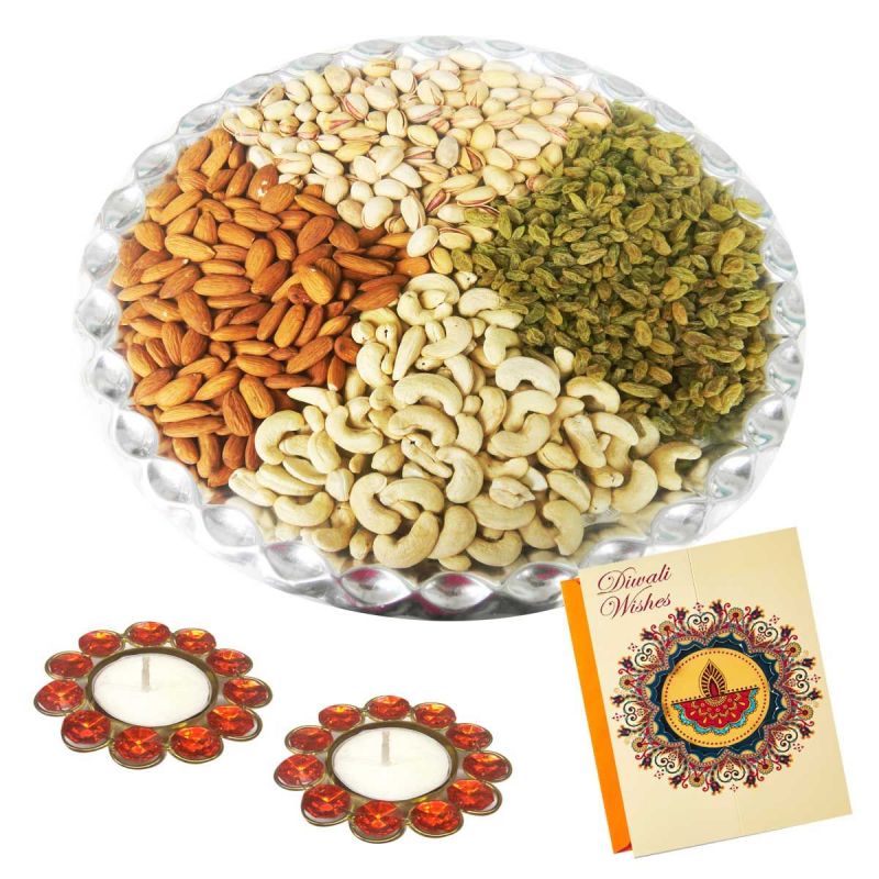 Bikanervala round Dry fruit Platter-Diwali special