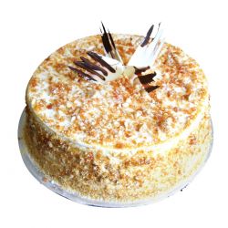 Butter Scotch Eggless Cake - 2 Pound (Kookie Jar)