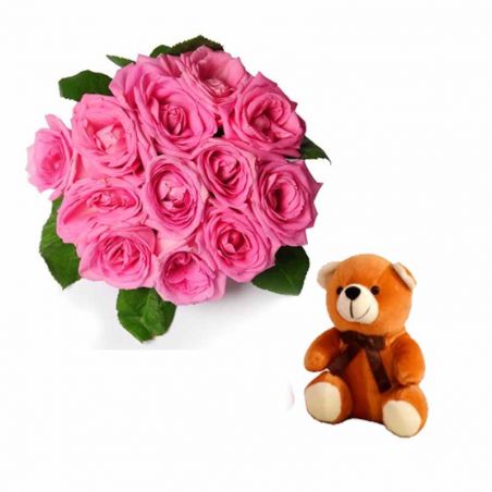 Rose with Teddy