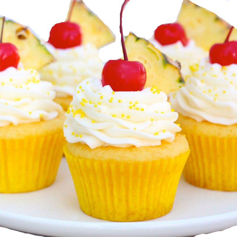 Pineapple Cup cakes-10 nos