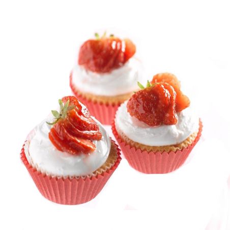 Strawberry Cup cakes-10 nos