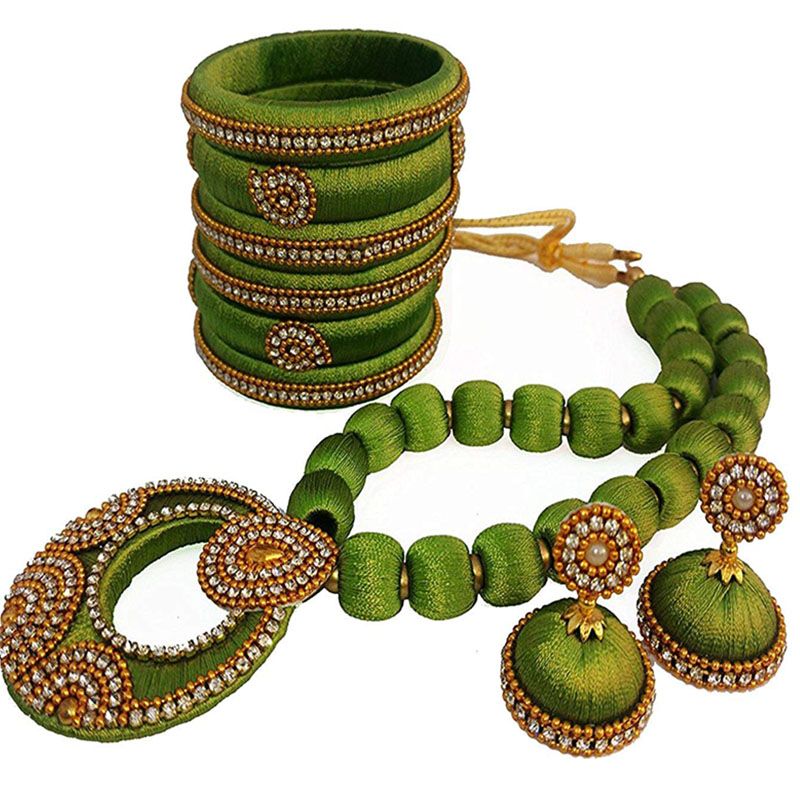 Olive green jewelry sets online