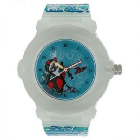 Glow in the dark watch with white dial