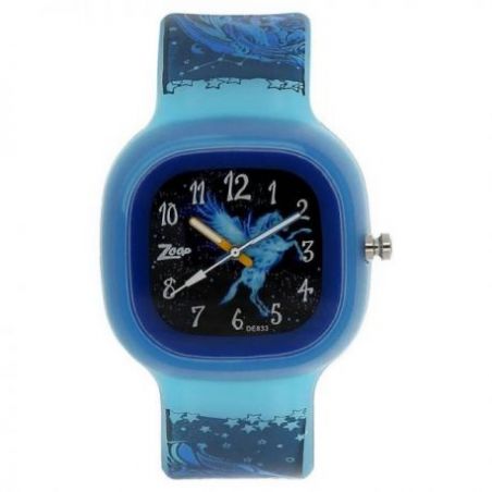 Glow in the dark watch with black dial