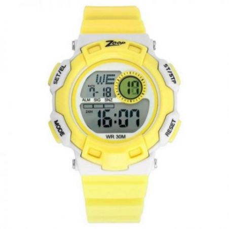 Digital yellow strap watch