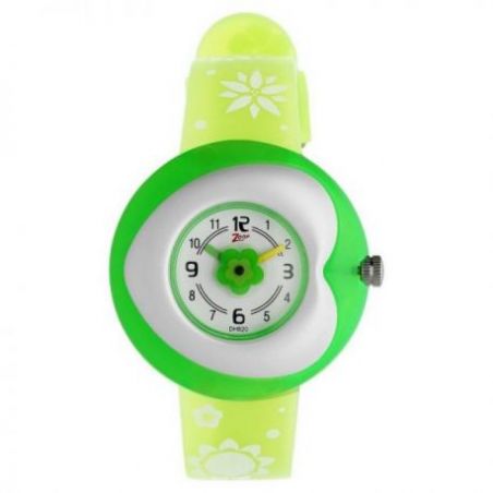 Multicoloured dial multicoloured plastic strap watch
