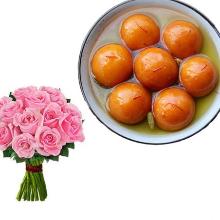 Tamil New Year Peach roses