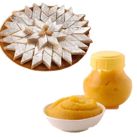 Kaju Kathli and Badam Halwa