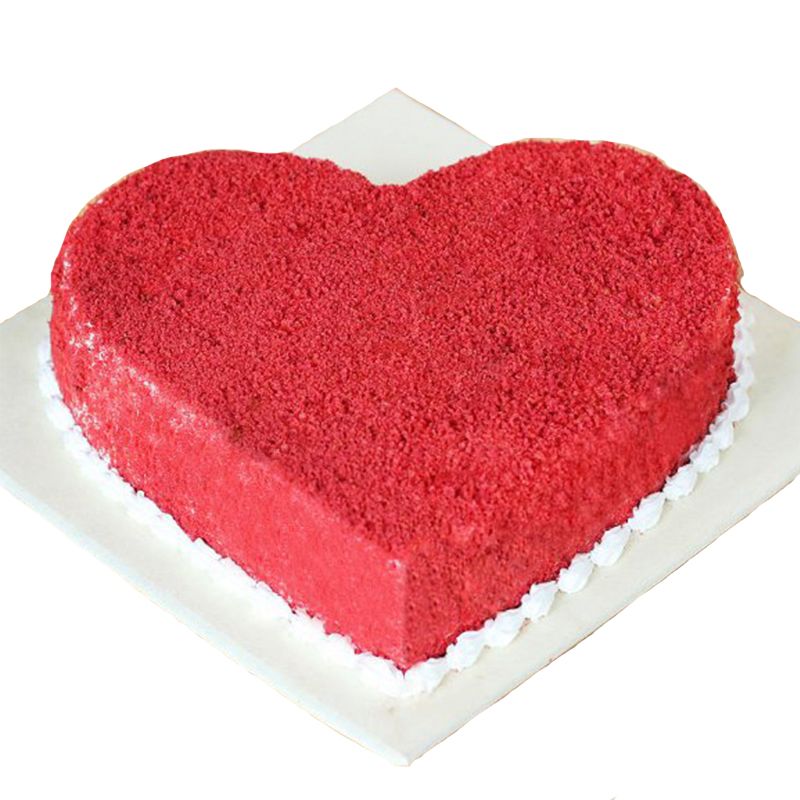 Heart Shape Red Velvet cake 1kg