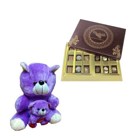 Hug Teddy with Chocolates