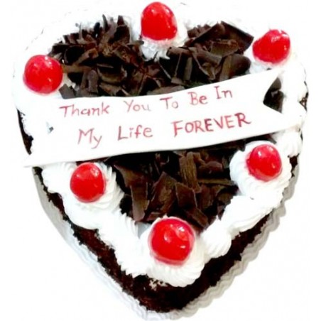 Heart Shape Black Forest Cake