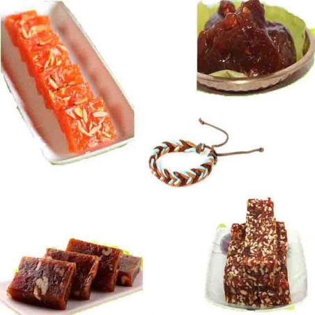 4 in one Halwa with Rakhi