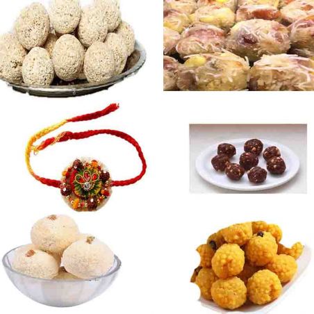 6 Types of Ladoo with Rakhi