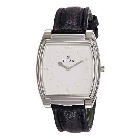 Titan Braille Analog Silver White Dial Men's Watch