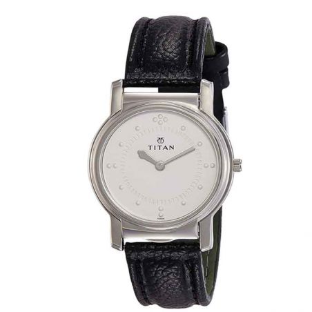 Titan Braille Analog Silver White Dial Men's Watch-Round