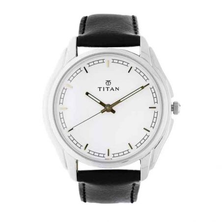 Titan Analog White Dial Men's Watch