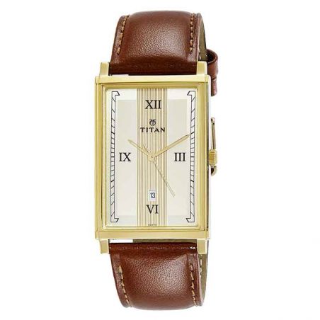 Titan Karishma Analog Champagne Dial Men's Watch