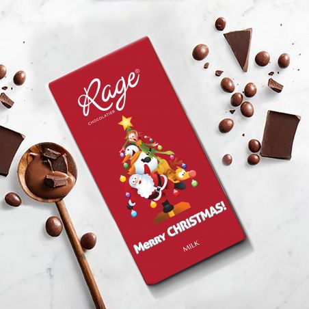 Rage Merry Christmas, Milk Chocolate 90 gm ( Red )