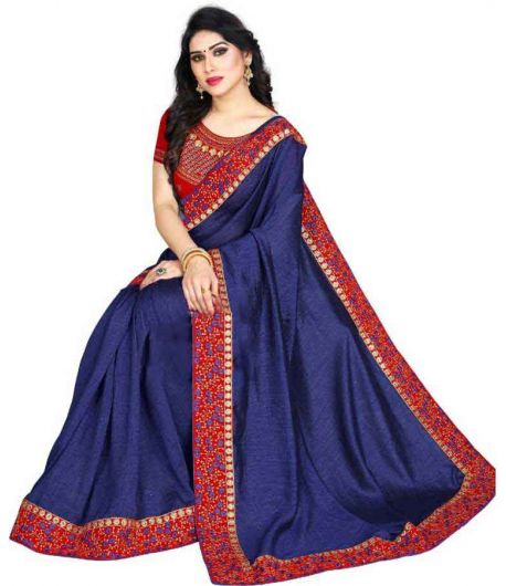 Blue Woven Saree