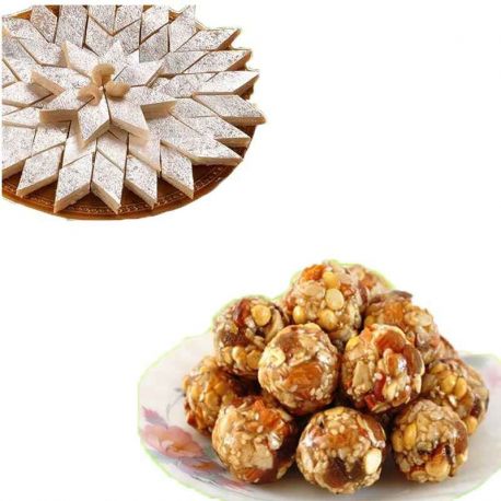 Kaju Katli n Dry Fruit Laddu