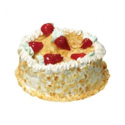 Strawberry Eggless Cake - 1 kg (Arasan Bakery)