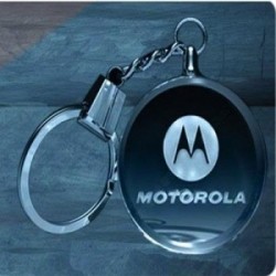 3D Crystal Round Key Chain