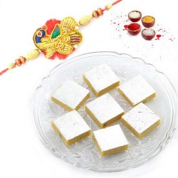 Rakhi with Badam Barfi