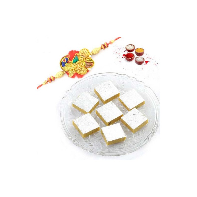 Rakhi with Badam Barfi