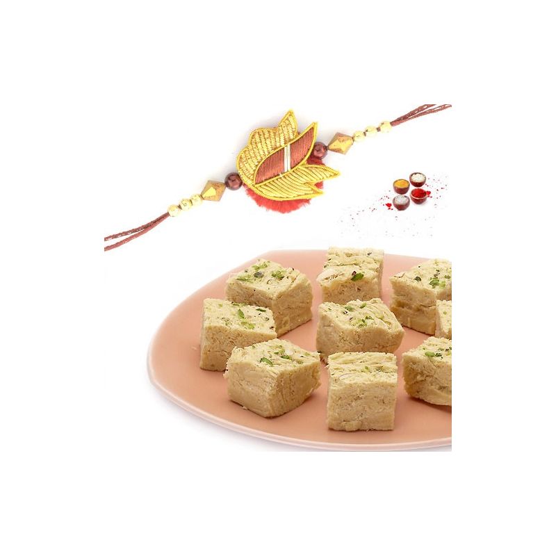 Rakhi with ghee sonpapdi