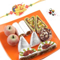 Rakhi with kaju mix sweets